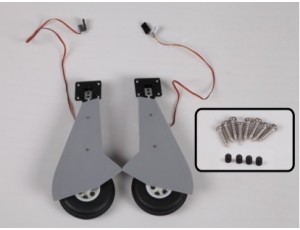 FMS 1.1M Typhoon Electric Retract Main Landing Gear Set